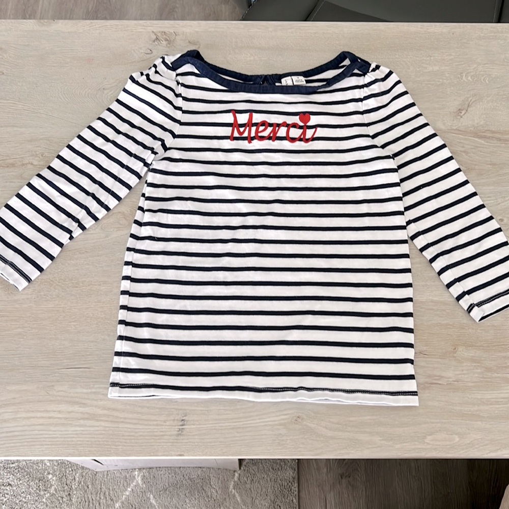 3/4 sleeve janie and jack top size 10
